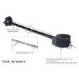 (image for) Steel Spreader Bar w Leather Cuffs Nickl