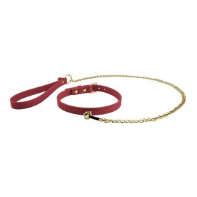 Temptasia Ardor - Silicone Collar & Leash - Red