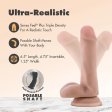 (image for) Dr. Skin Plus - 6" Posable Dildo With Balls - Vanilla