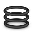 (image for) Silicone Cock Ring Trio - foil package*