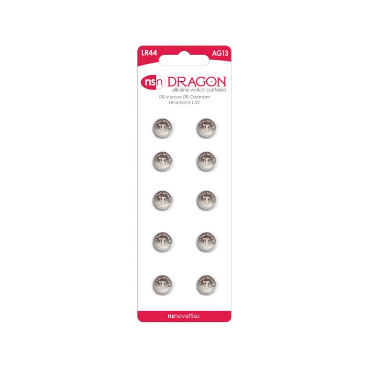 (image for) Dragon 10 pk Alkaline LR44/AG13