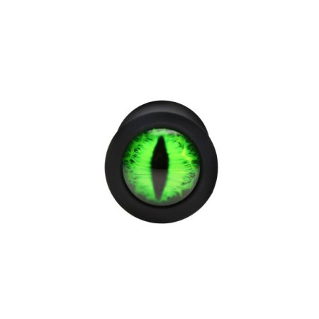 (image for) Creature Eye Green Eye Silicone Butt Plug - Medium