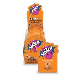 SMACK Warming & Lickable Massage Oil, Peach 3ML Pouch Display of 36 ?