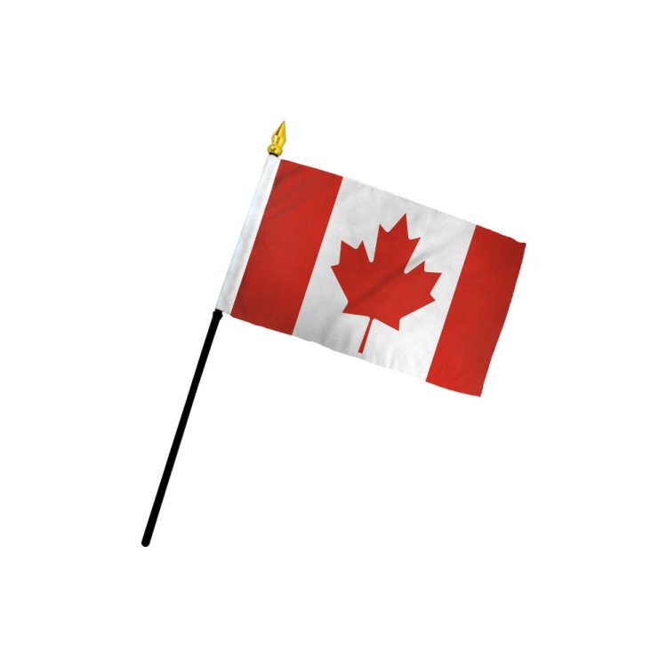 (image for) Canada 4\"x 6\" Stick Flag *