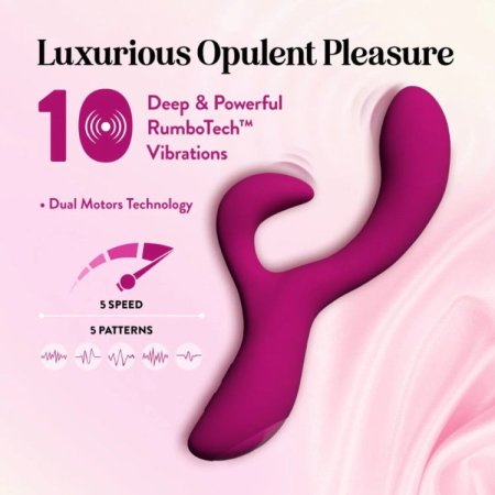 (image for) Blush - Quinn - warming Rabbit Vibrator - Burgundy