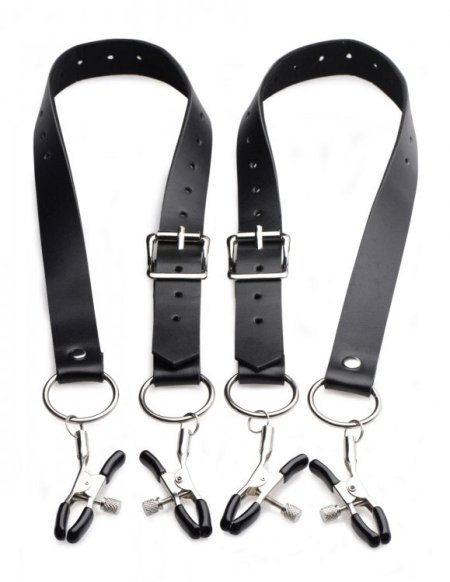 (image for) Labia Spreader Straps w Clamps