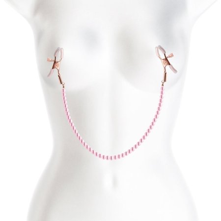 (image for) Bound Nipple Clamps - DC1 - Pink Beads