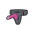 (image for) Enamel Pin: Strap-On - Grey/Pink