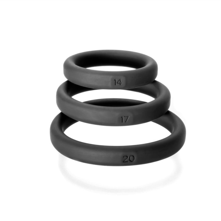 (image for) Xact-Fit Silic Rings #14, #17, #20 Black