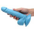 (image for) POP 6.5" Dildo with Balls - Blue