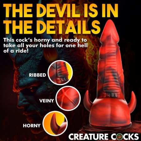 (image for) Horny Devil Demon Silicone Dildo