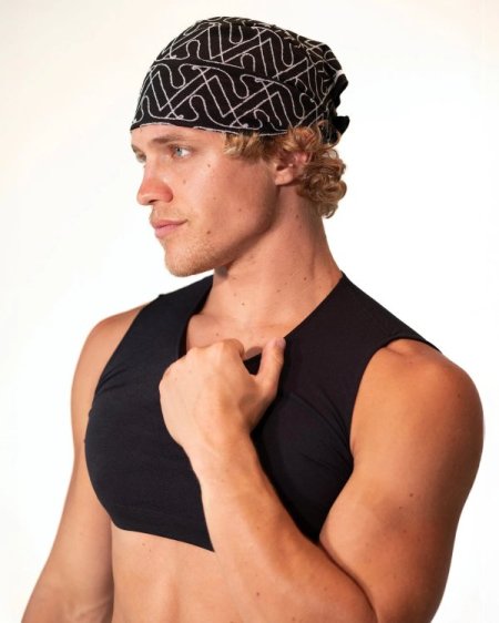 (image for) Unisex Medium - Mini Crop Top Sheer - Black