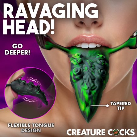 (image for) Silicone Tentacle Tongue - Green