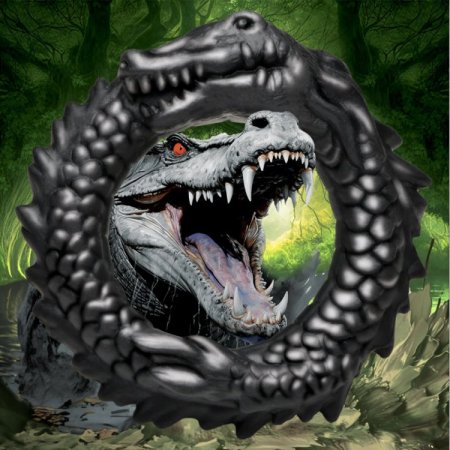 (image for) Black Caiman Silicone Cock Ring