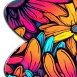(image for) Neon Flowers Petal Breast Pasties