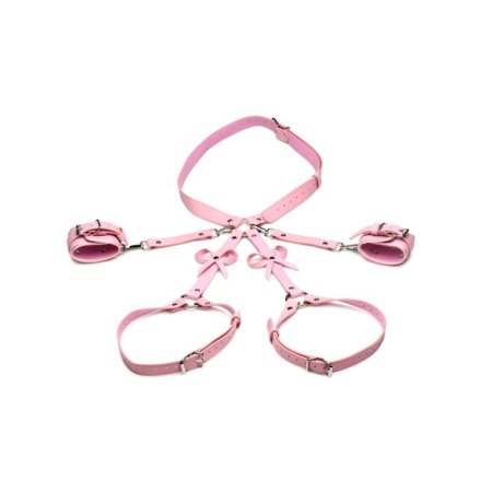 (image for) Bondage Harness W/ Bows - M/L - Pink