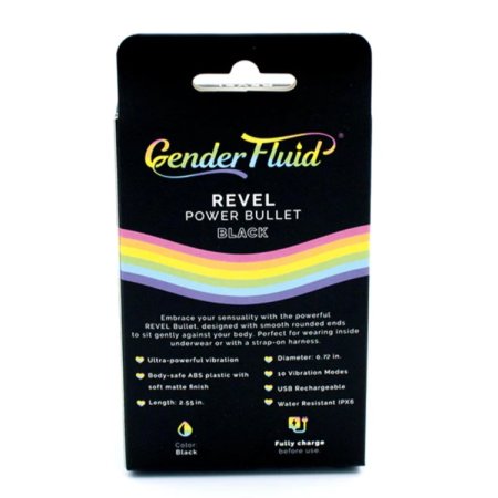 (image for) Gender Fluid Revel Power Bullet - Black