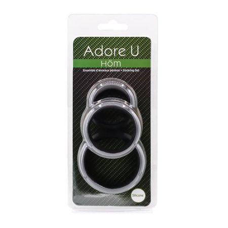 (image for) Adore U Höm - Cockring Set - Black