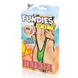 (image for) FUNDIES Mankini w/ fake moustache - OS - GREEN