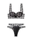 (image for) Not Your Bitch Lace Bra & Cutout Panty Set