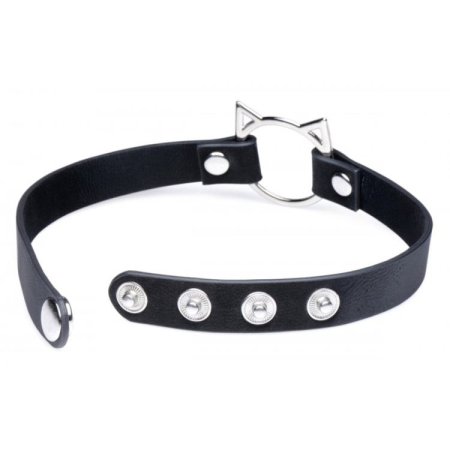 (image for) Kinky Kitty Ring Slim Choker - Black