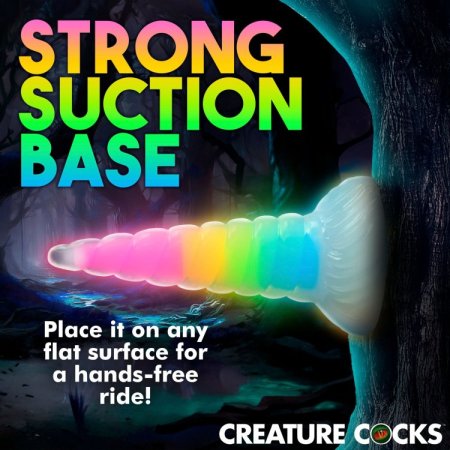 (image for) Uni-Glow Glow-In-Dark Rainbow Silicone
