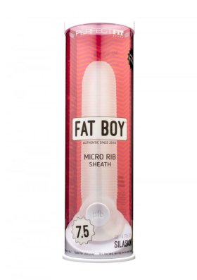 Fat Boy™ Ribbed Sheath 7.5" - Clear