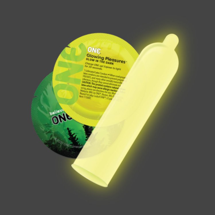 (image for) ONE Glowing Pleasures Condoms 100pc Bowl