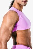 (image for) Unisex Small - Mini Crop Top Sheer - Taffy