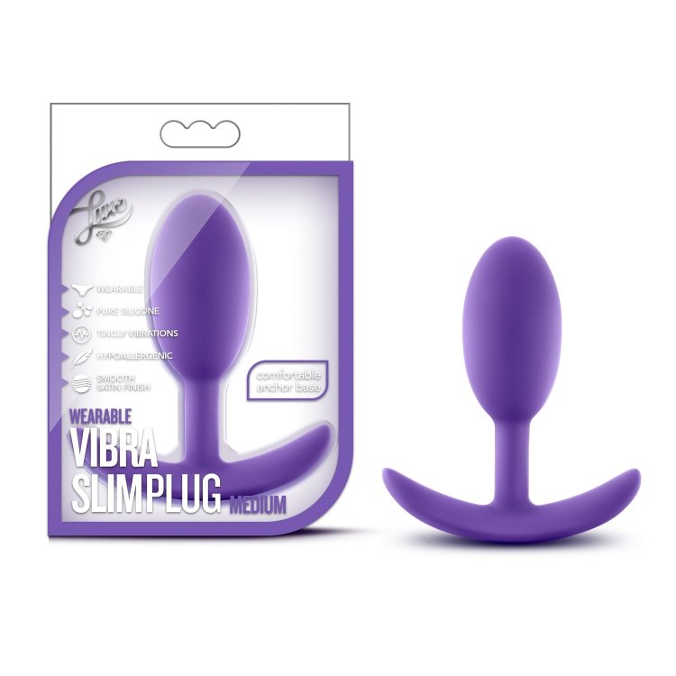 (image for) Luxe Wearable Vibra Slim Plug - Med - Pu