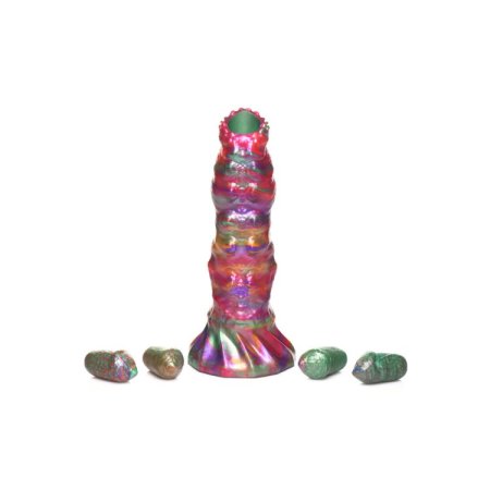 (image for) Larva Ovipositor Silicone Dildo w/ Eggs