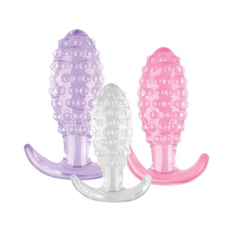 (image for) Wet Dreams - Crystal Ballers Anal Plugs 3 pack