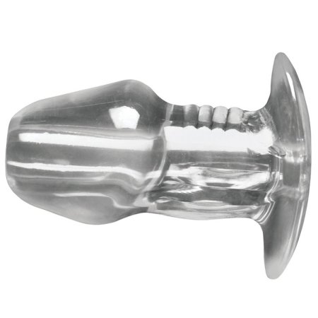 (image for) Dicked Clear Hollow Anal Plug - X-Large