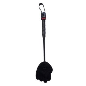 Leather Mini Hand Riding Crop - Black