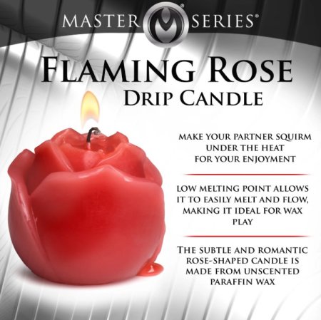 (image for) Flaming Rose Rose Drip Candle