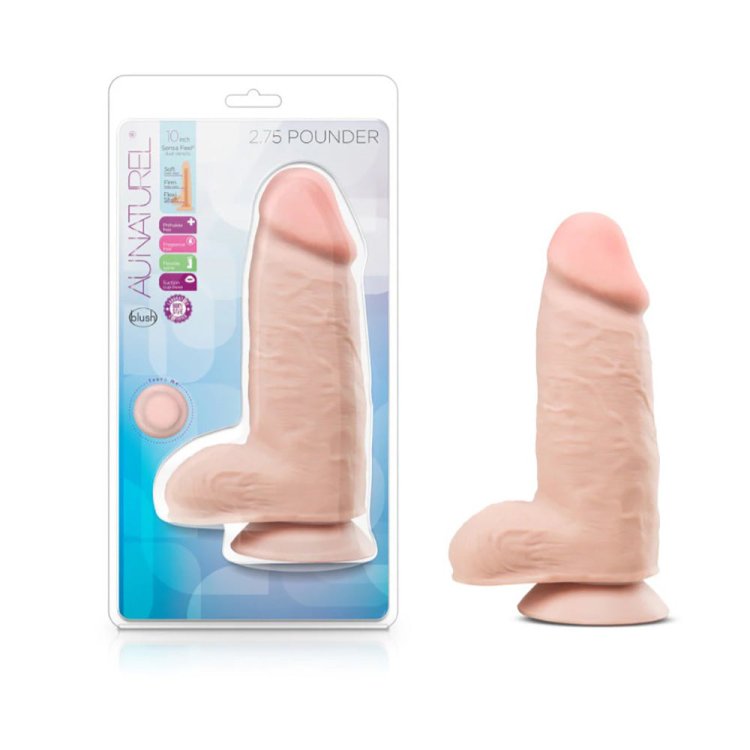 (image for) Au Naturel - Thick 2.75 Pounder 10\" Dildo - Vanilla