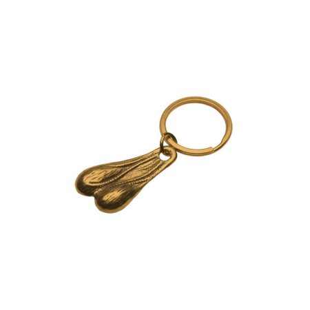 (image for) Big Nuts Brass Keychain
