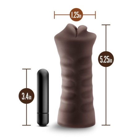 (image for) EnLust Krystal -Vibrating stroker -Brown