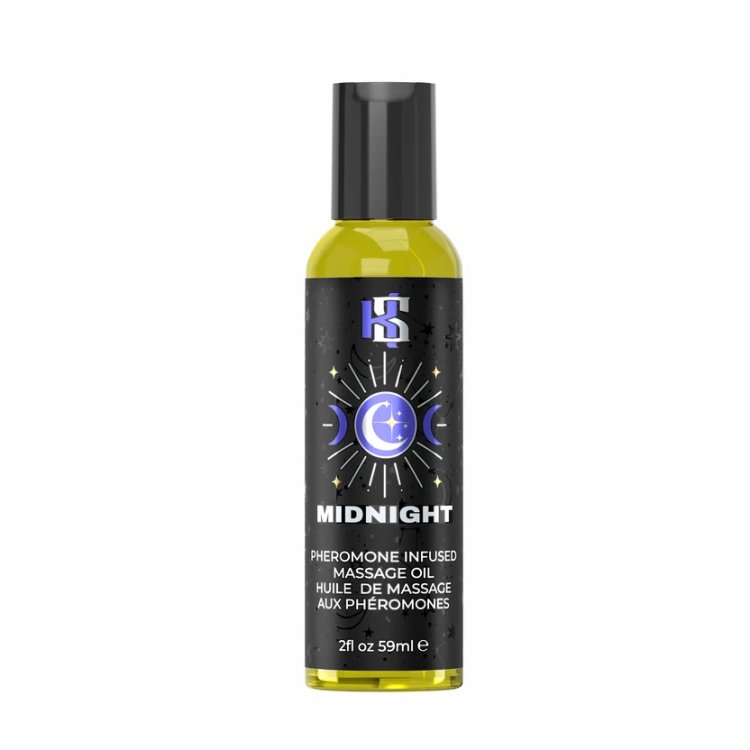 (image for) Celestial Collection MIDNIGHT pheromone Massage oil 2 fl oz/59 ml
