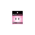 (image for) Gem Butt Plug Earrings - Pink/Silver *