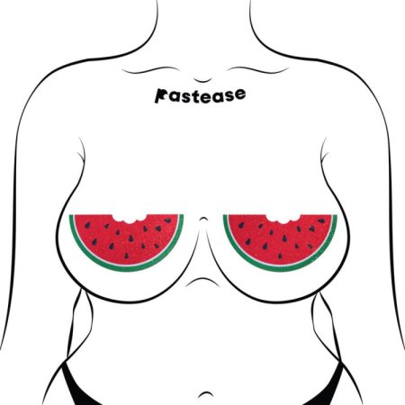 (image for) Watermelon Slice with a Bite Breast Pasties