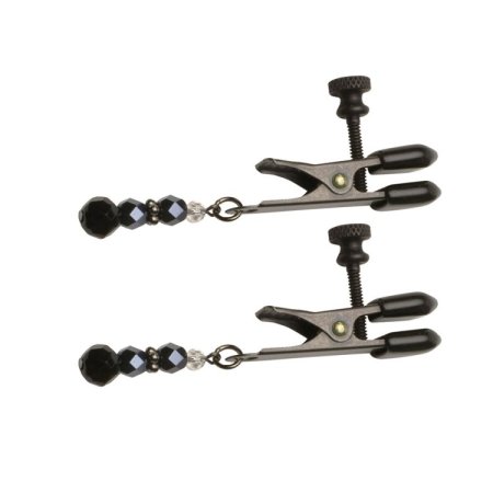 (image for) Black Beaded Clamps - Adj Broad Tip