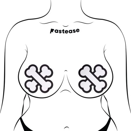 (image for) White Crossbone Breast Pasties