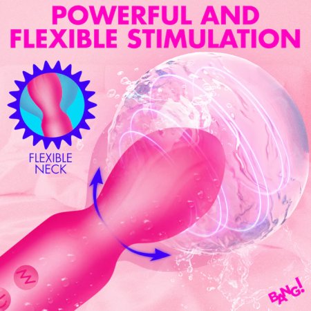 (image for) Vibrating Silicone Mini Wand - Pink