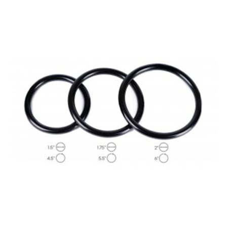(image for) Black Metal Ring Set - 3pc 1.5/1.75/2"