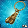 (image for) Big Nuts Brass Keychain