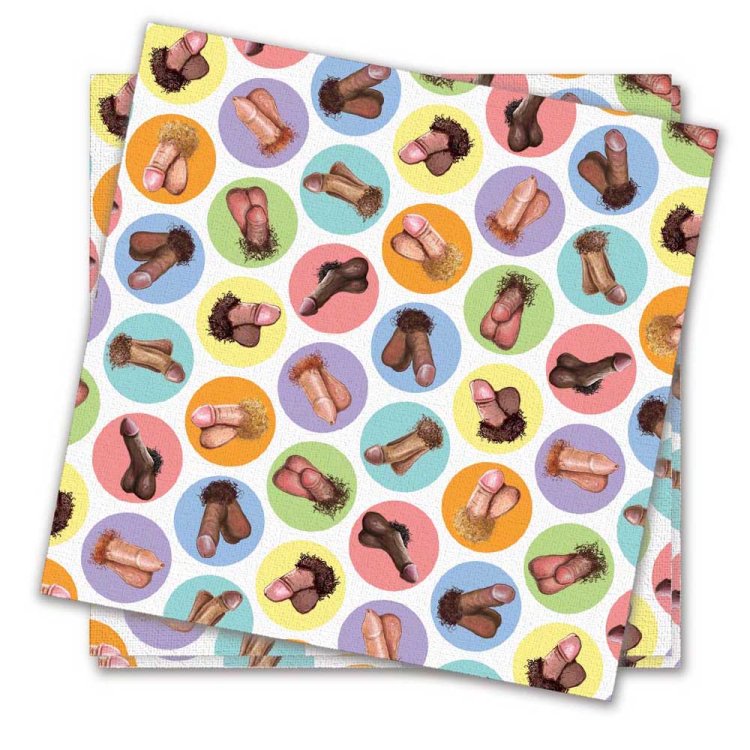 (image for) Dirty Penis Napkins 2ply - 8pc