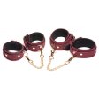 (image for) 6 Piece Velvet Bondage Set - Burgundy