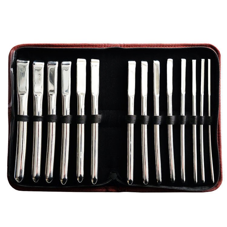 (image for) Stainless Steel Hegar Uterine 14 Piece Dilator Set