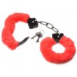 (image for) Cuffed in Fur Furry Handcuffs - Red